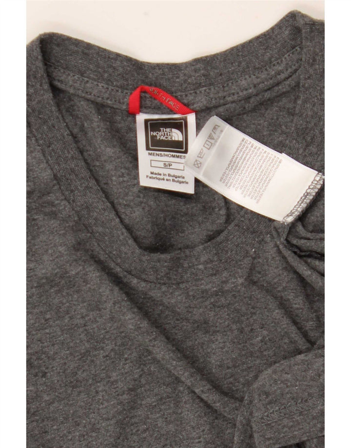 The North Face Camiseta Masculina Top Pequeno Algodão Cinza