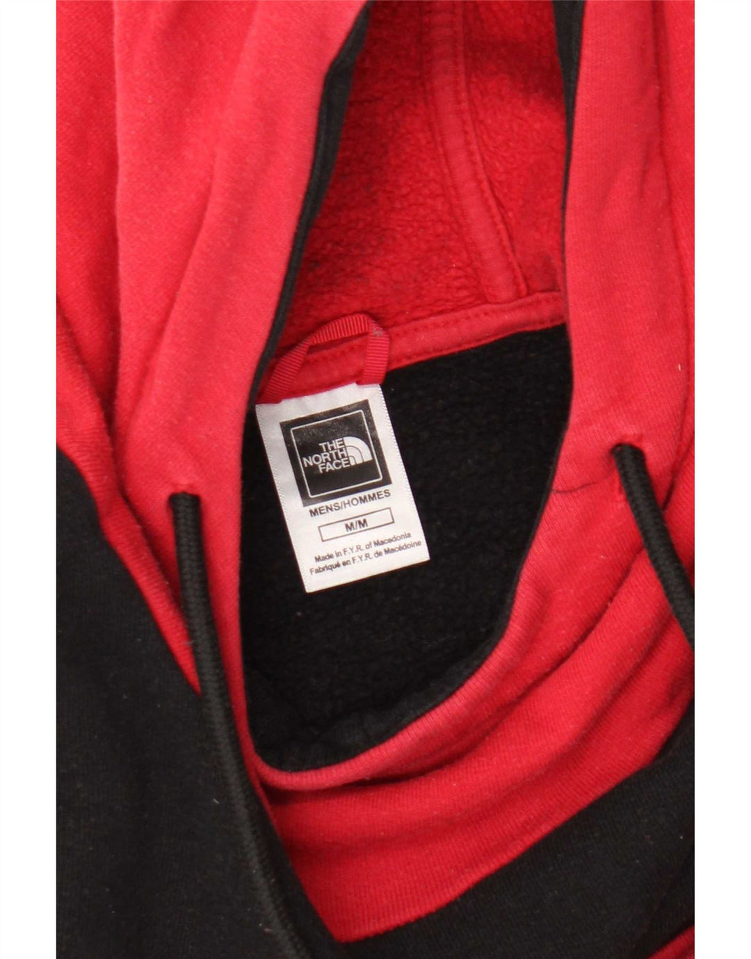 Suéter masculino com capuz The North Face médio vermelho colorblock