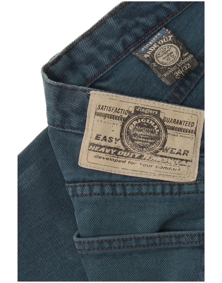 Jeans retos masculinos JINGLERS W36 L32 algodão azul