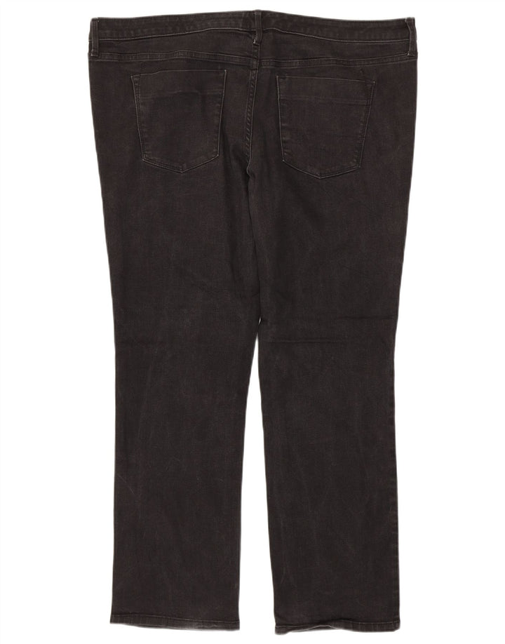 Calça jeans feminina Mossimo Super Strech cintura média reta US 18 2XL W40 L29 cinza