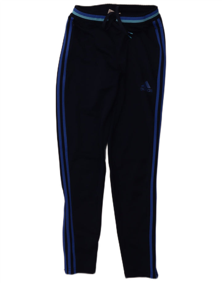 ADIDAS Womens Climacool Tracksuit Trousers UK 6 XS  Navy Blue Polyester