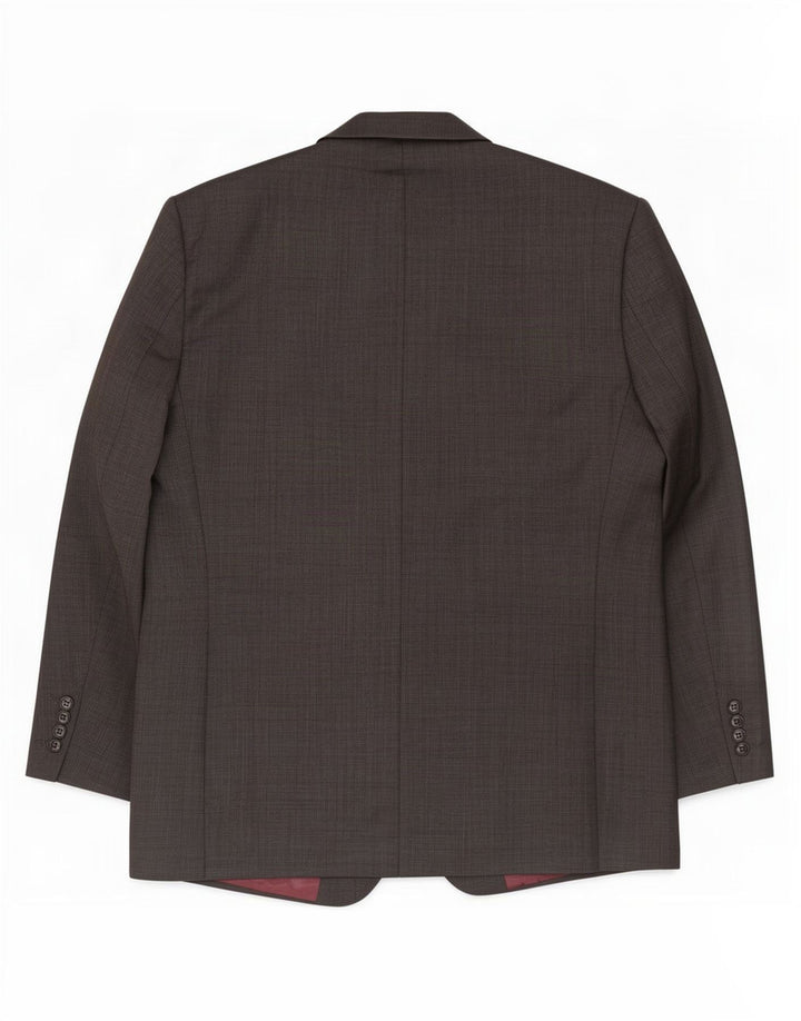 Jaqueta blazer masculina de 2 botões John Lewis Reino Unido 40 grande lã cinza