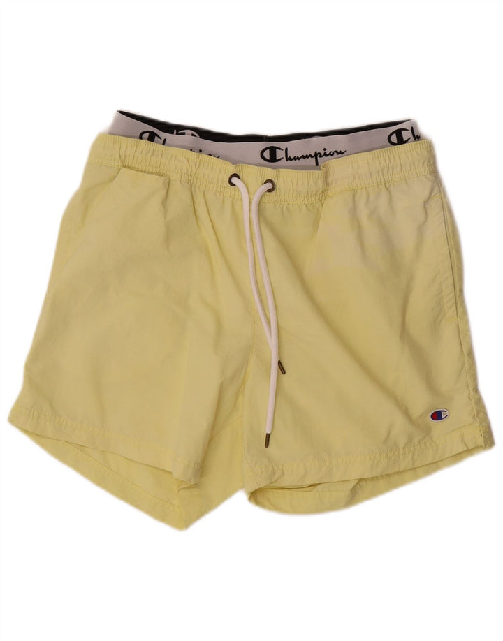 Shorts de natação masculino Champion Graphic grande poliamida amarela