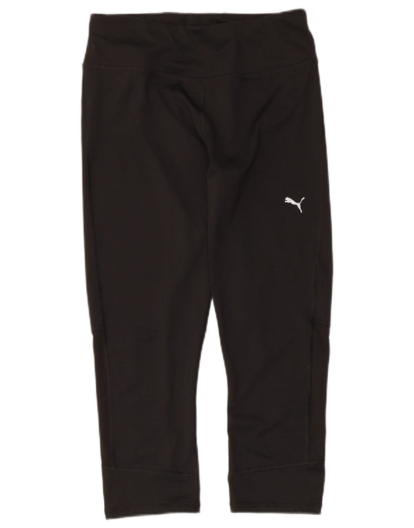 Puma Womens Capri Leggings UK 12 Médio Preto Poliéster