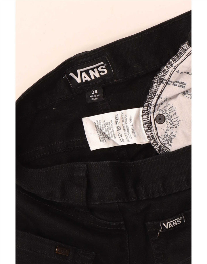 Vans Masculino Slim Jeans W34 L32 Preto Algodão