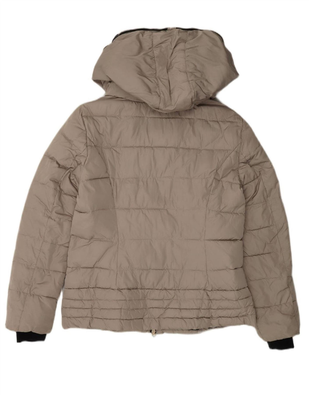 Jaqueta feminina acolchoada com capuz ELLESSE UK 18 XL poliéster cinza