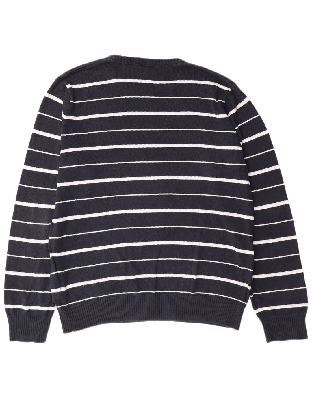 Suéter masculino TIMBERLAND com gola redonda XL algodão listrado azul marinho