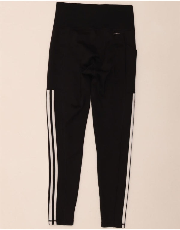Adidas Womens Climalite Leggings UK 8/10 Pequeno Poliéster Preto