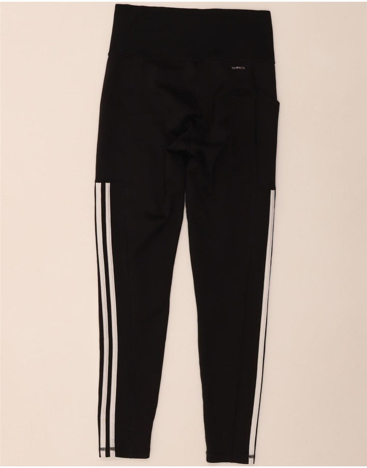 Adidas Womens Climalite Leggings UK 8/10 Pequeno Poliéster Preto