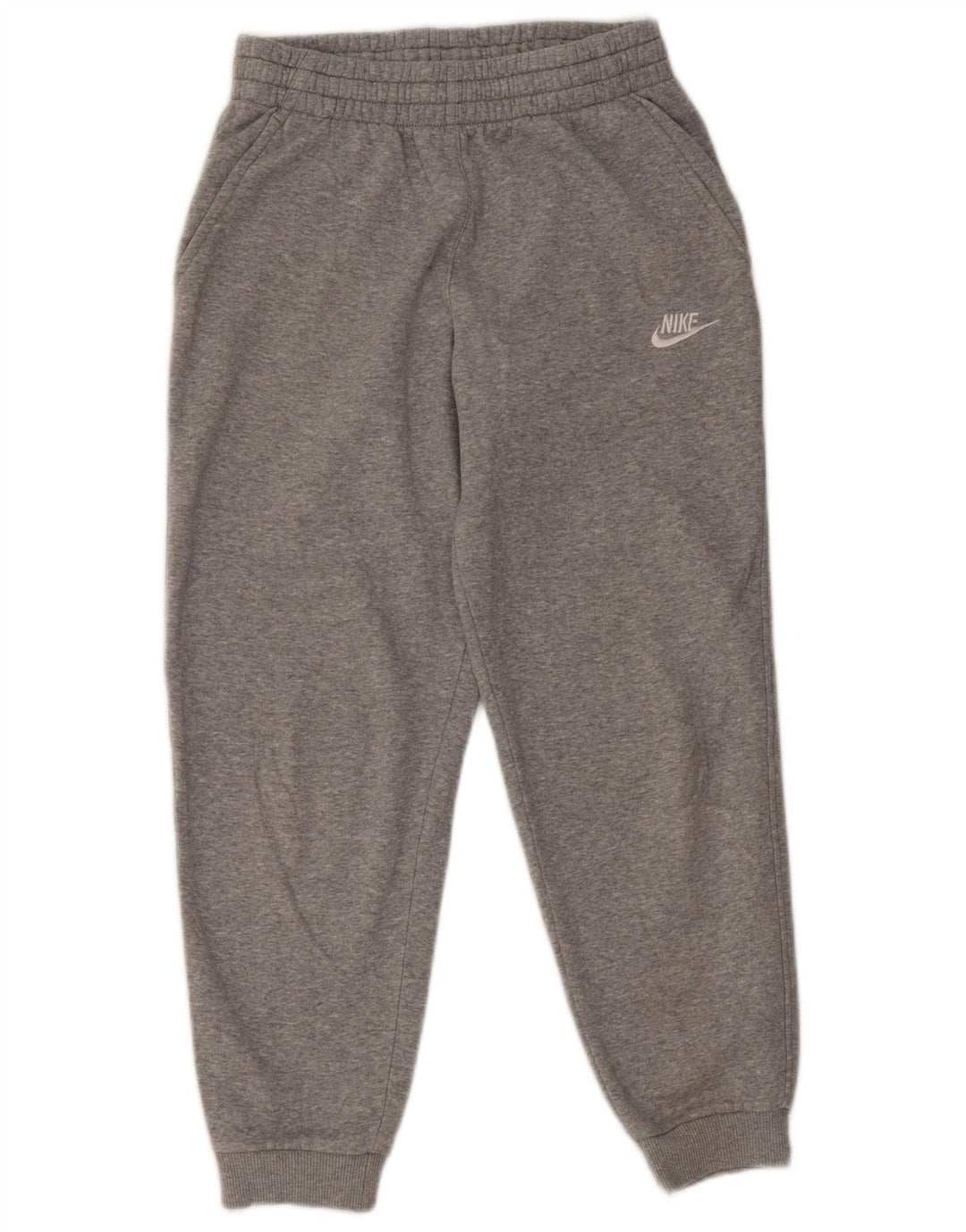 NIKE Meninos Calças de treino Joggers 12-13 anos Grande cinza manchado de algodão