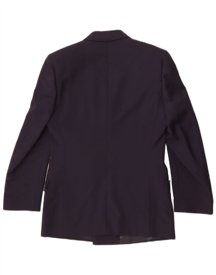 Jaqueta blazer masculina Pierre Cardin com peito duplo Reino Unido 36 pequena azul marinho