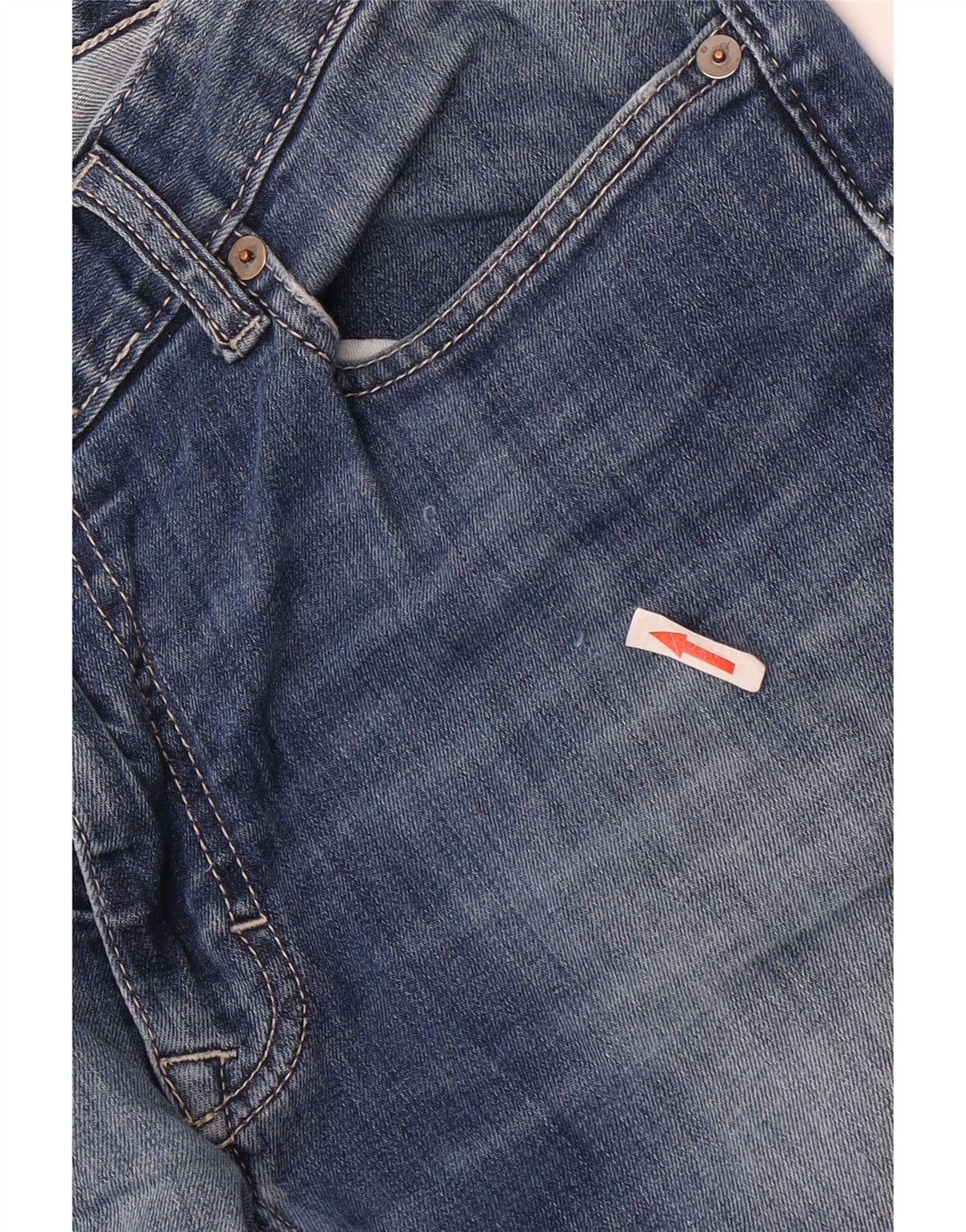 Calça jeans reta masculina Calvin Klein W32 L32 azul algodão