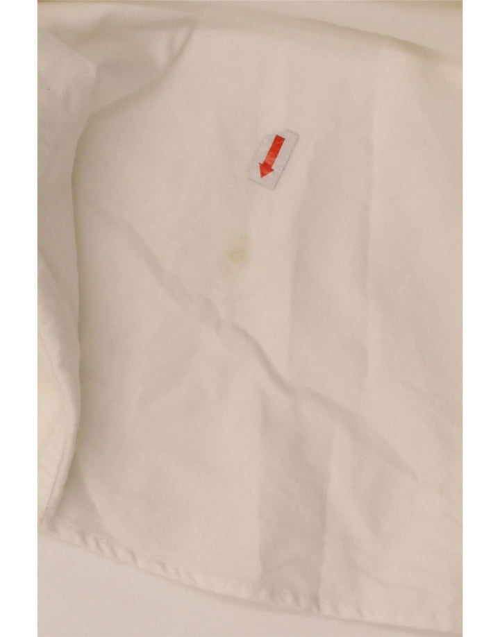 Camisa masculina ZARA com ajuste relaxado médio algodão branco