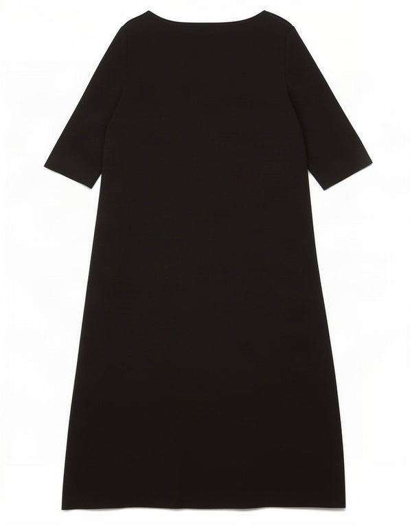 Vestido feminino Cos A-Line UK 14 grande algodão preto