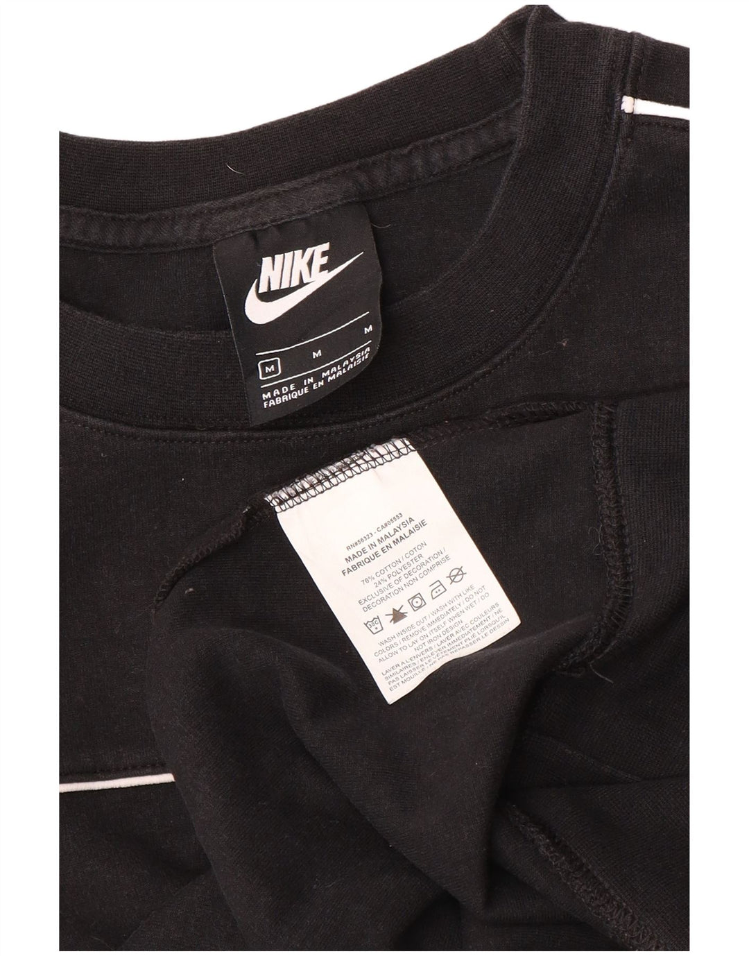 Moletom feminino Nike Jumper UK 14 médio preto algodão