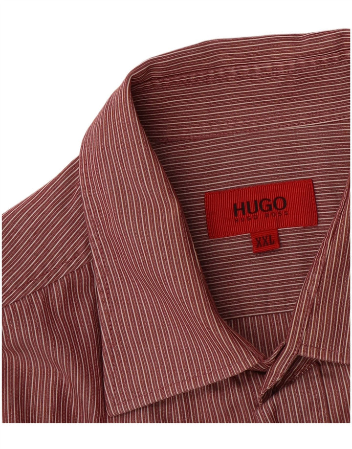 Camisa masculina HUGO BOSS 2XL listra vermelha