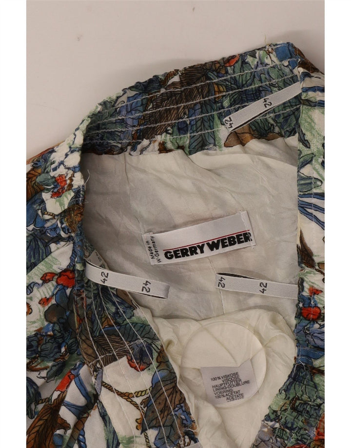 Saia larga feminina Gerry Weber EU 42 grande W32 floral multicolorido