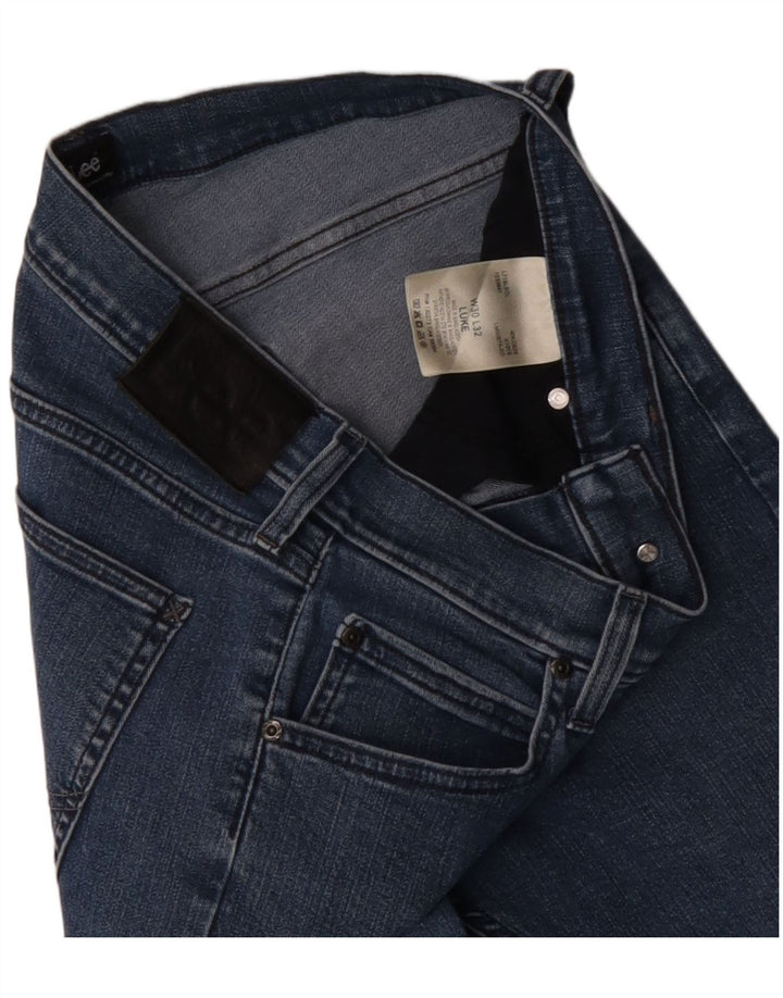 LEE Womens Luke Skinny Jeans W30 L32 Azul Algodão