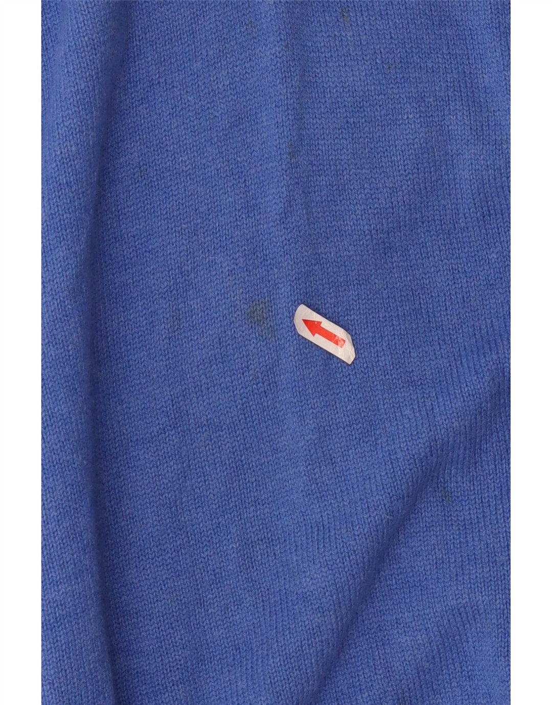 Suéter masculino Fred Perry com zíper e gola em lã azul médio