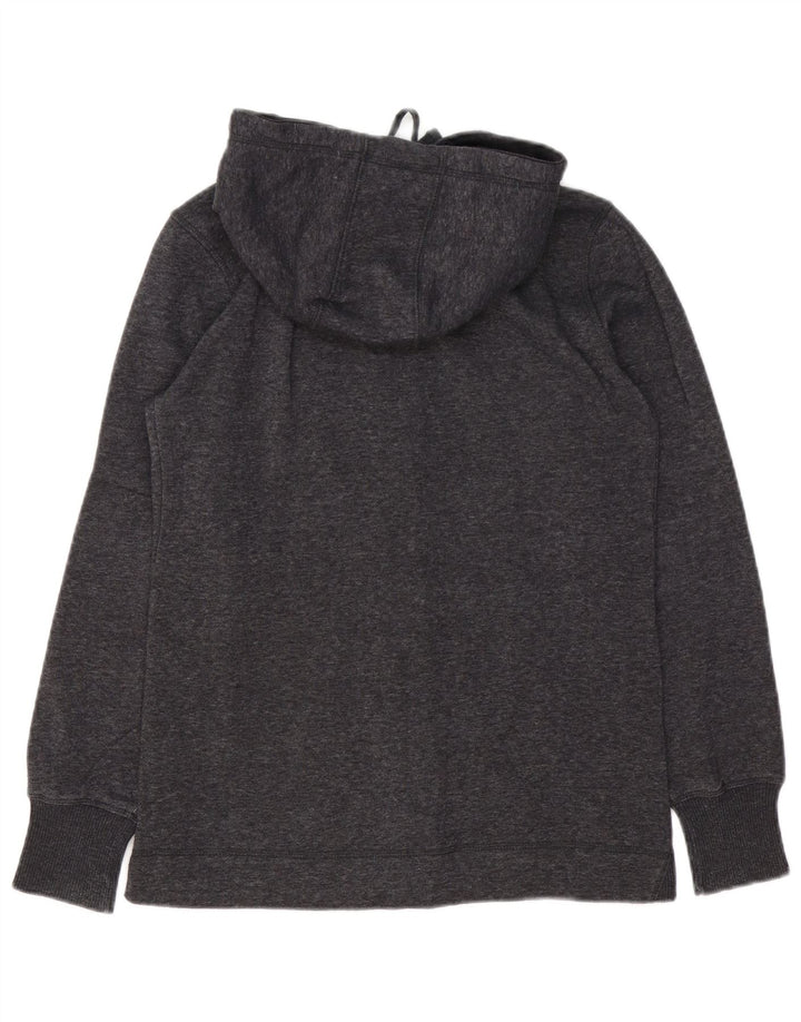 Suéter masculino com capuz e zíper gráfico CHAMPION pequeno algodão manchado cinza