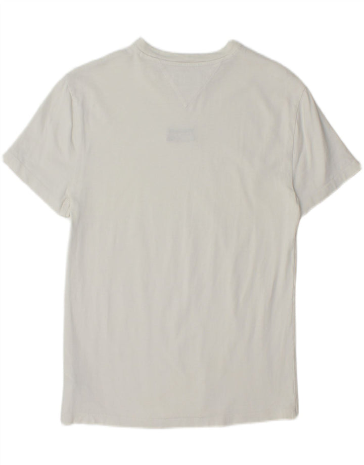 TOMMY HILFIGER Mens T-Shirt Top XS White Cotton Vintage Tommy Hilfiger and Second-Hand Tommy Hilfiger from Messina Hembry 