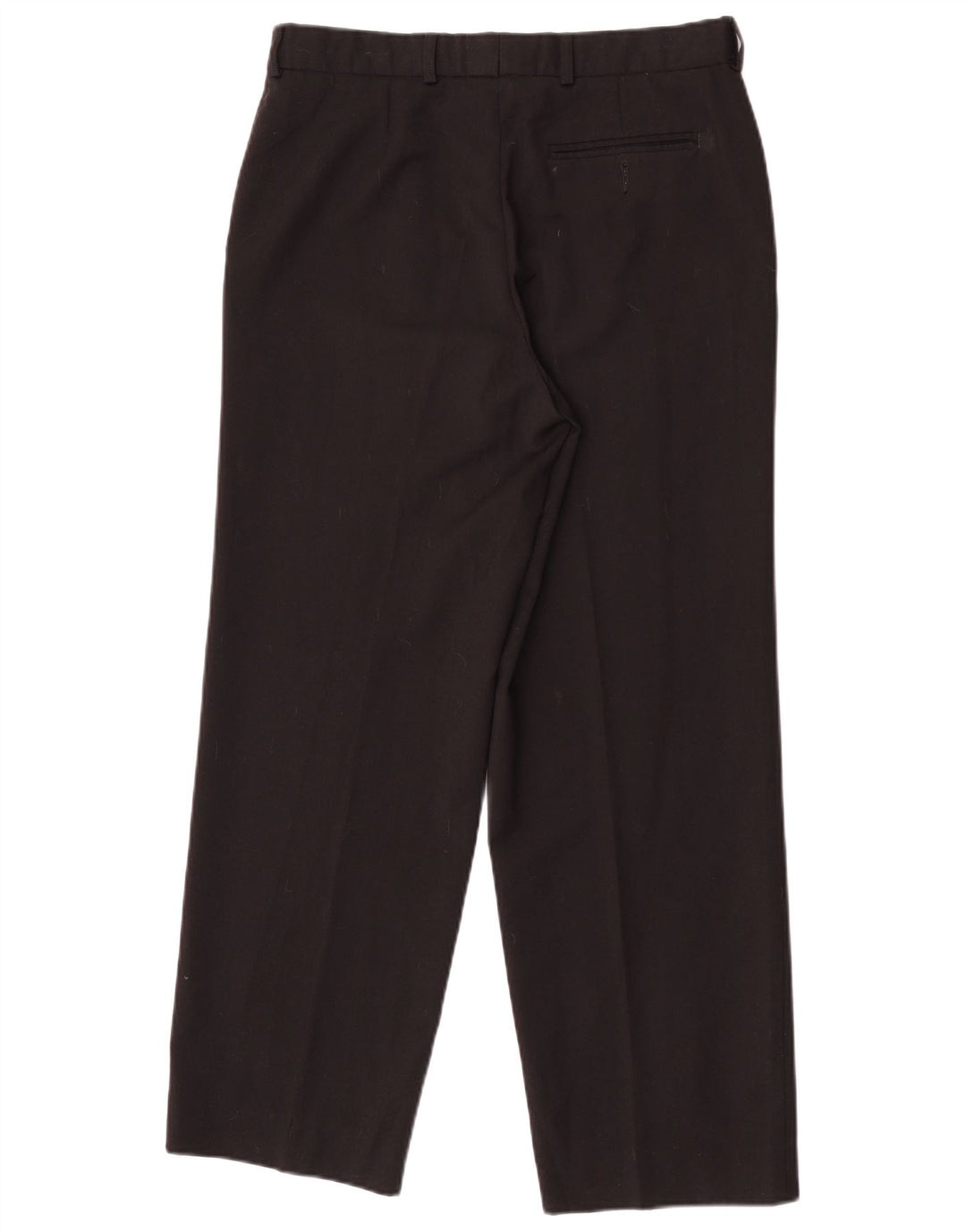 Calça masculina Marks & Spencer St. Michael Straight Suit W32 L28 Lã Preta