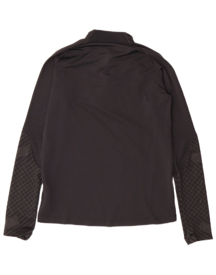 NIKE Meninos Dri Fit Slim Fit Pulôver Treino Top 12-13 Anos Grande Preto