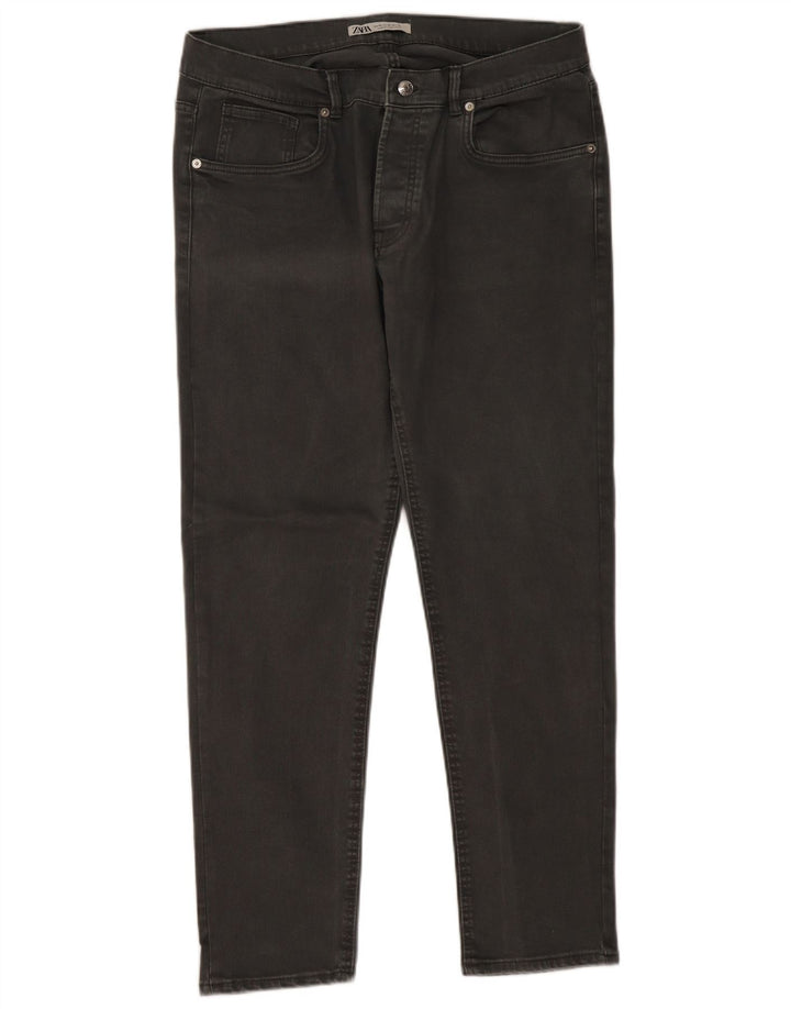 Zara Mens Slim Jeans EU 46 XL W36 L30 Cinza