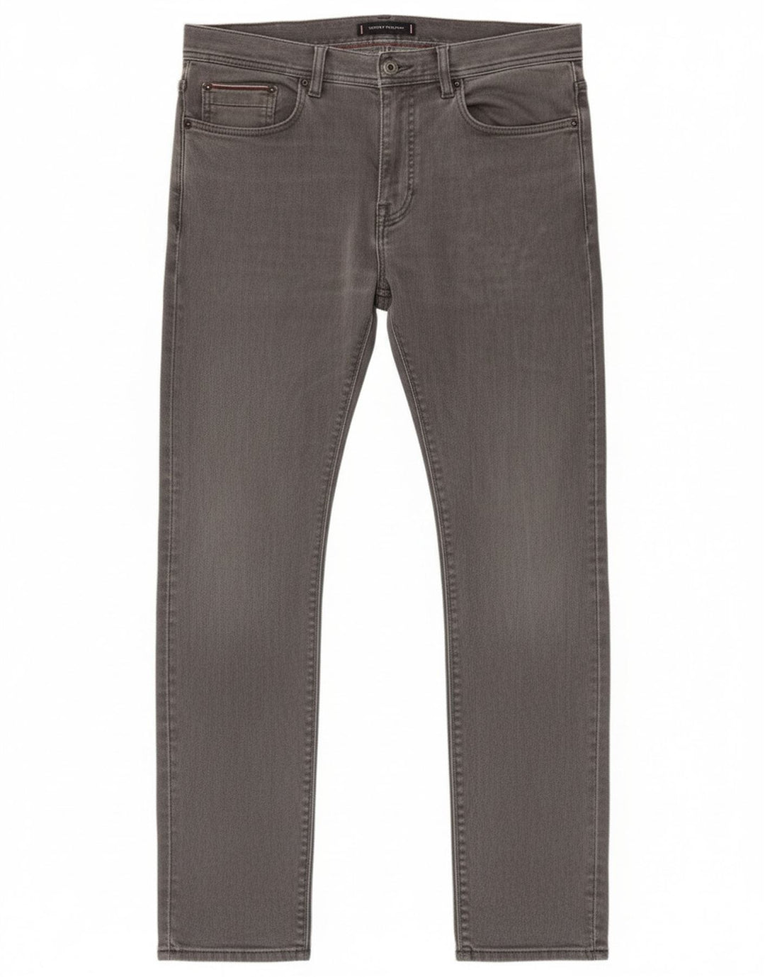 Tommy Hilfiger Masculino Bleecker Slim Jeans W32 L32 Cinza Algodão