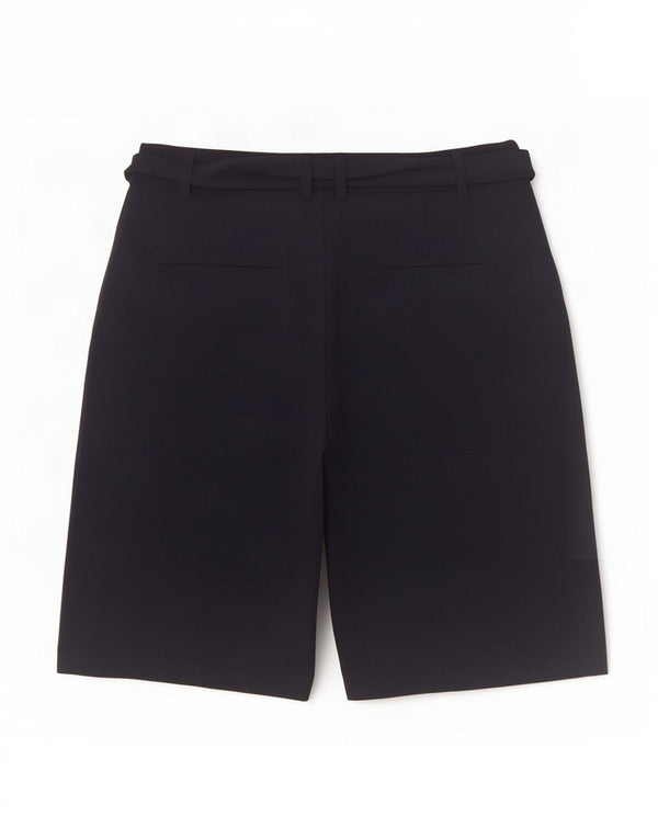 Shorts chino feminino Marks & Spencer de cintura alta Reino Unido 8 pequeno W27 azul marinho