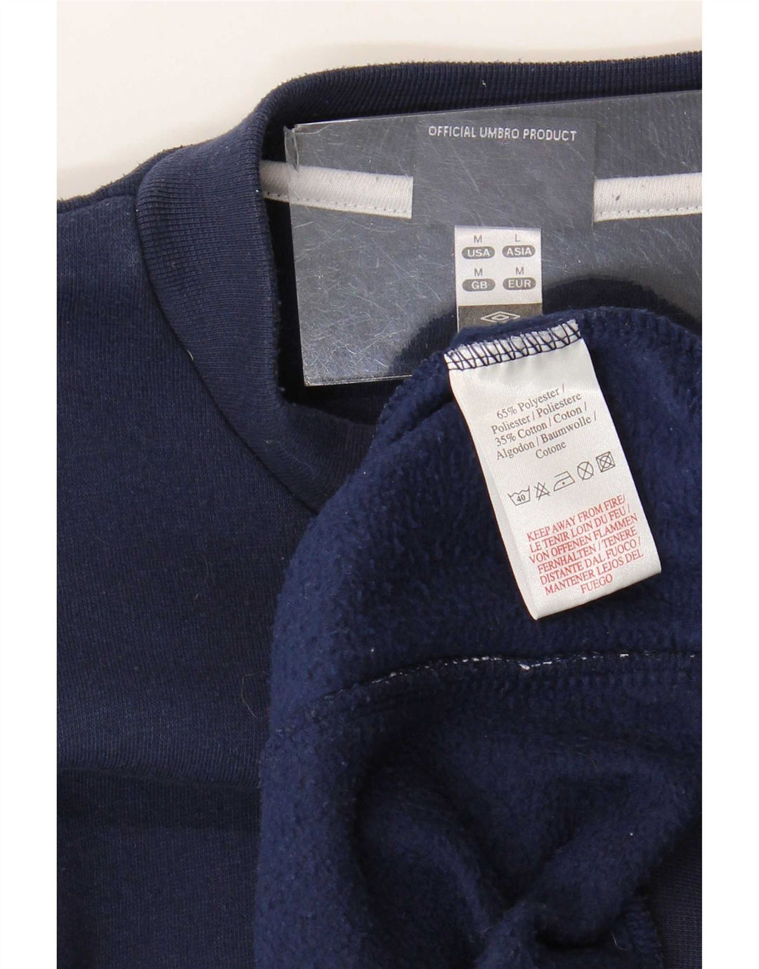 Umbro moletom masculino jumper médio azul marinho poliéster