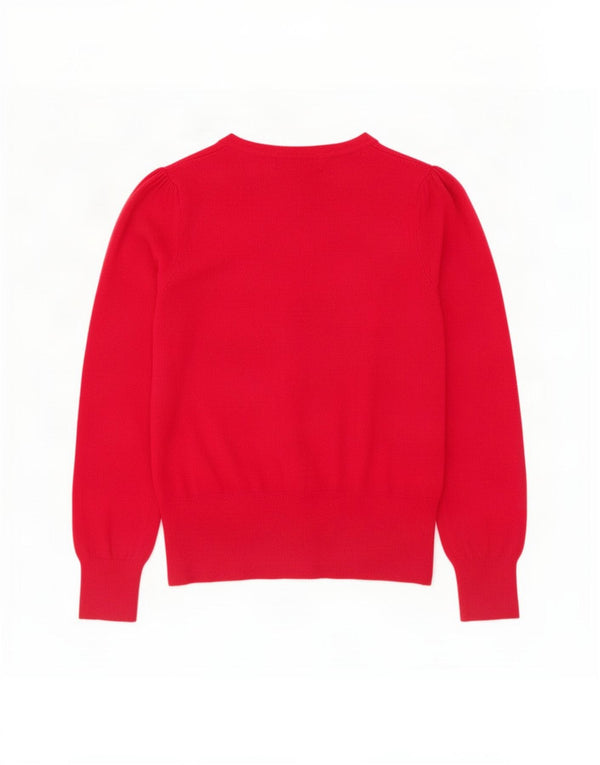 Suéter cardigã feminino Marks & Spencer Reino Unido 8 viscose rosa pequena