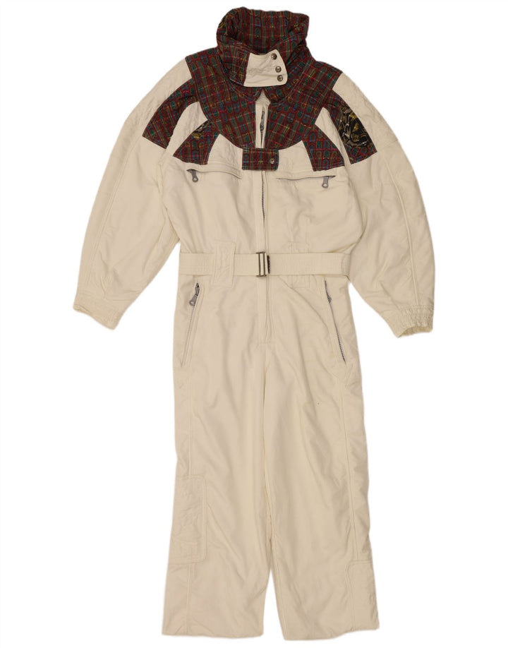 Macacão de esqui feminino CHERVO IT 42 médio branco xadrez poliamida