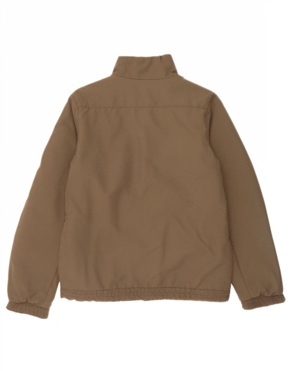 Jaqueta reversível feminina Nike UK 40 grande bloco colorido marrom