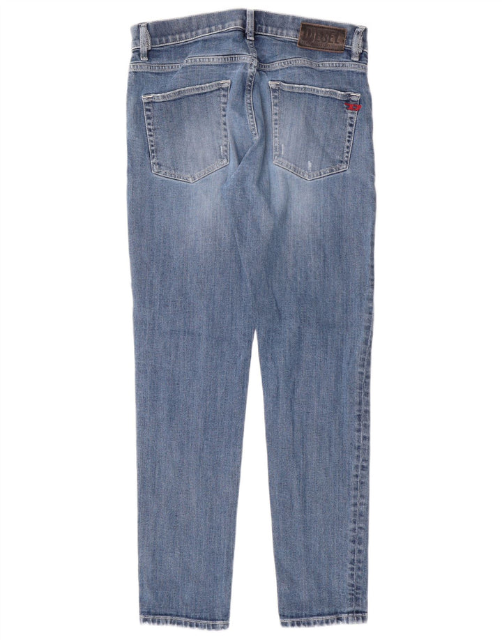 DIESEL Calça jeans feminina D-Strukt Slim W31 L30 algodão azul