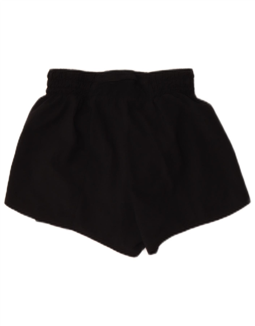 Shorts esportivos femininos Nike Dri Fit UK 8 pequenos poliéster preto