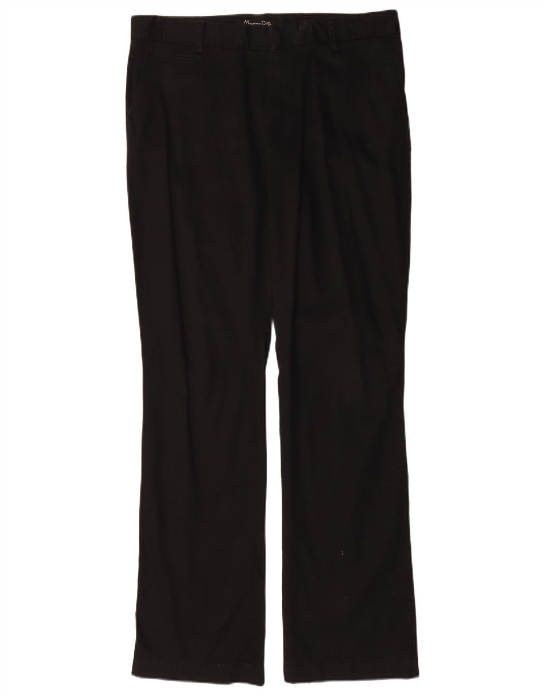 Calça Chino feminina Massimo Dutti Bootcut W34 L32 algodão preto