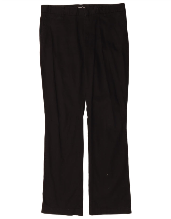 Calça Chino feminina Massimo Dutti Bootcut W34 L32 algodão preto