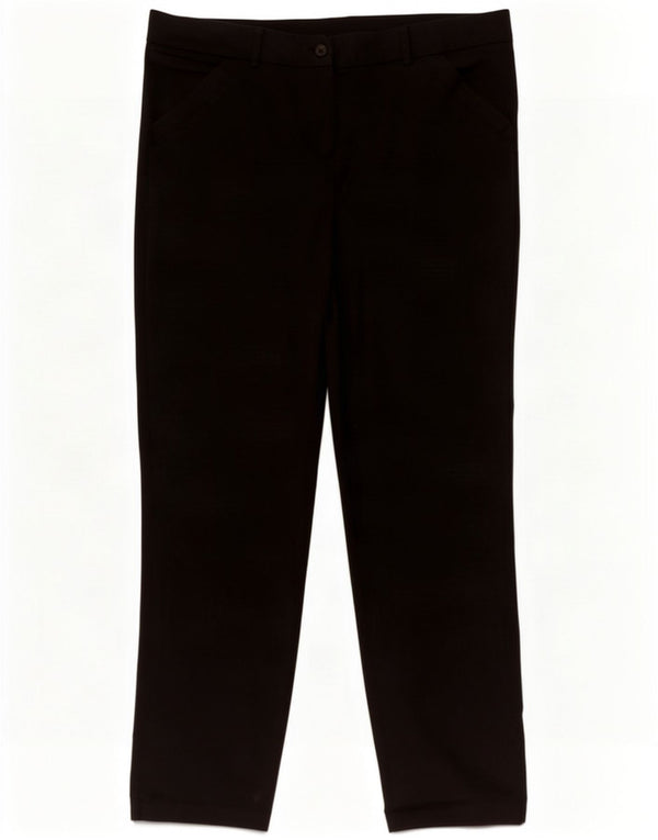 Calça Chino Feminina Ping Reta UK 14 Grande W34 L29 Algodão Preto