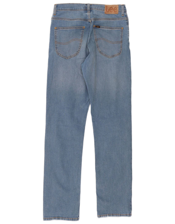 Lee Mens Brooklyn Straight Jeans W30 L32 Azul Algodão