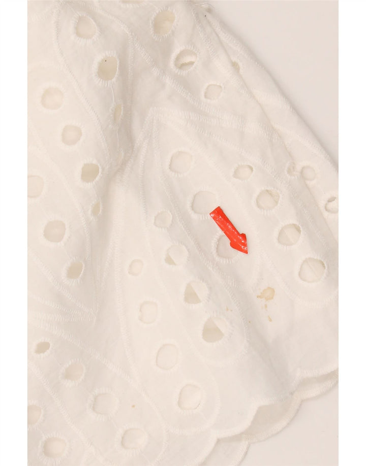 Vestido camisa feminino Zara UK 14 médio branco