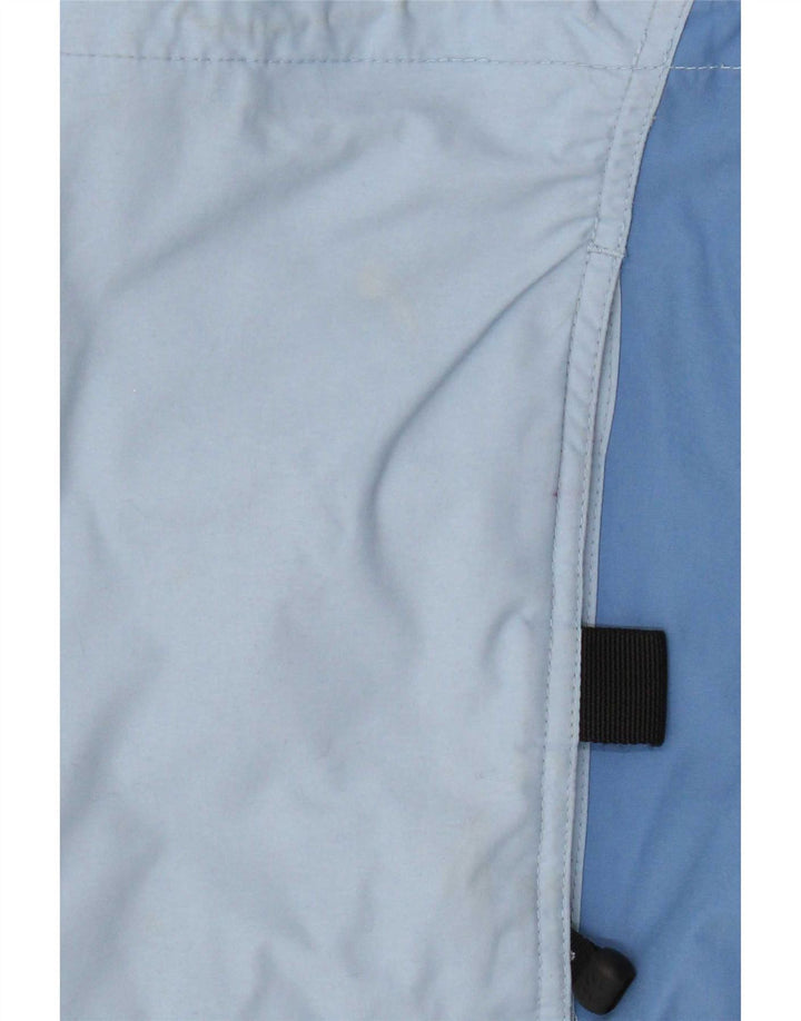 Jaqueta de chuva feminina com capuz Jack Wolfskin Reino Unido 12 poliamida azul médio