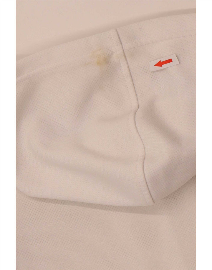 Suéter adidas feminino com capuz e zíper UK 12 médio branco poliéster