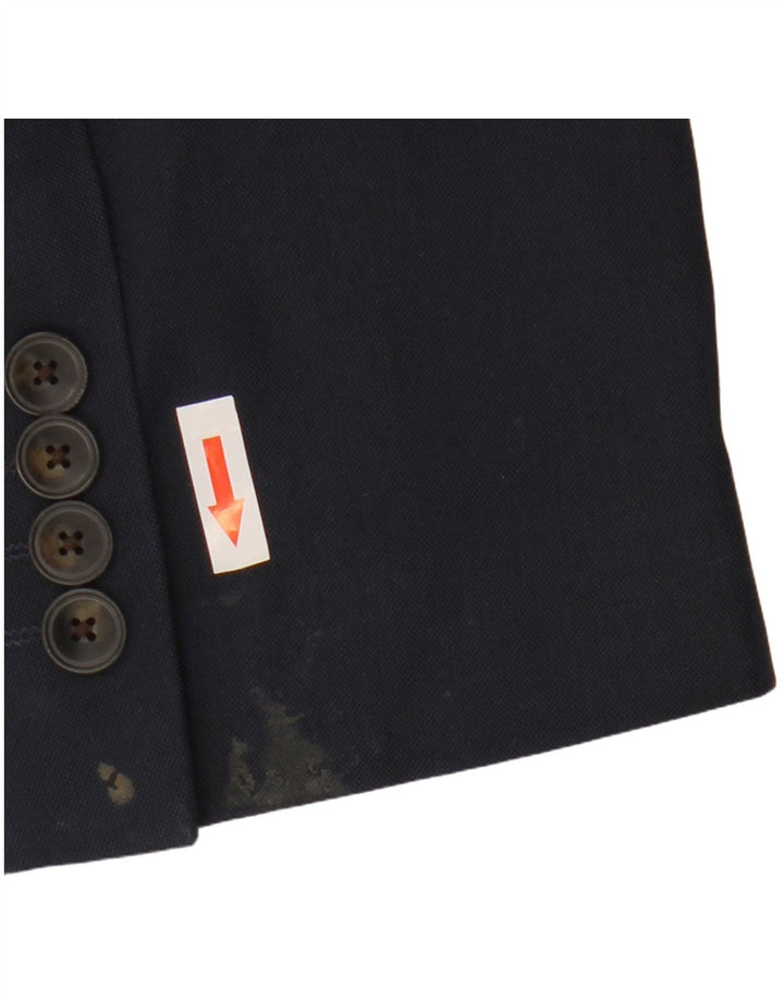 Jaqueta Blazer Slim Masculina de 2 Botões Marks & Spencer Reino Unido 38 Azul Marinho Médio