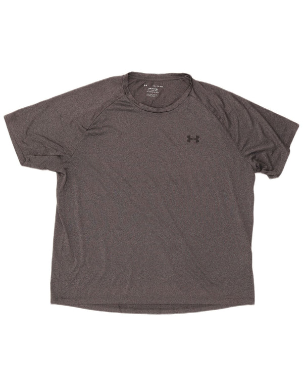Camiseta masculina Under Armour Top 2XL poliéster cinza