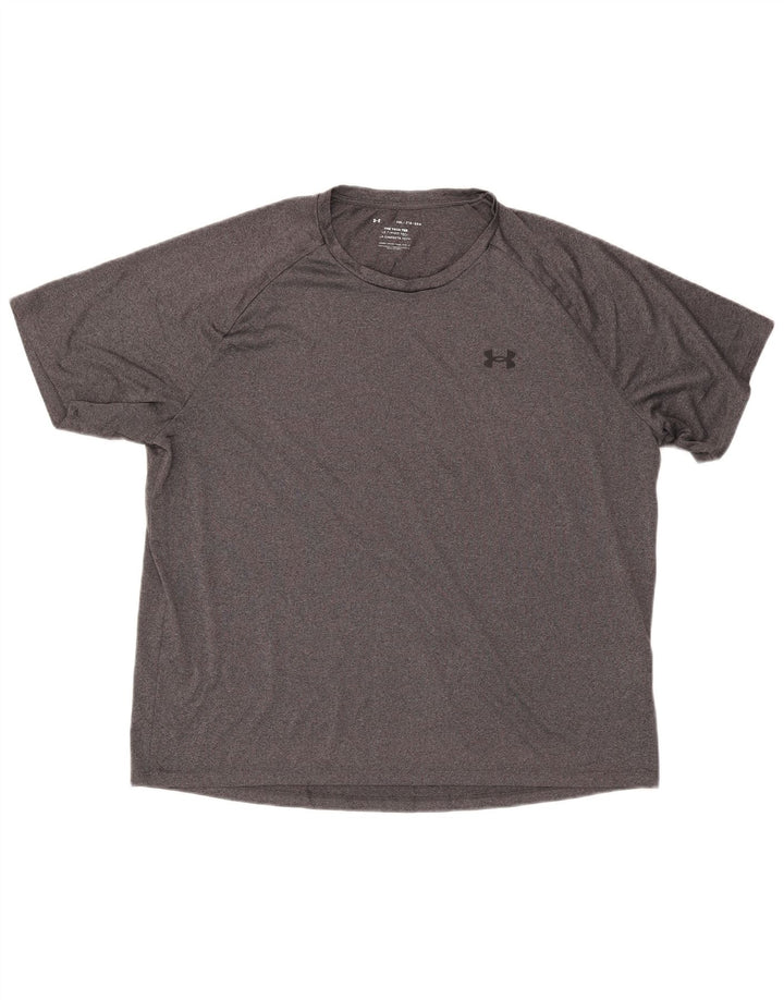 Camiseta masculina Under Armour Top 2XL poliéster cinza