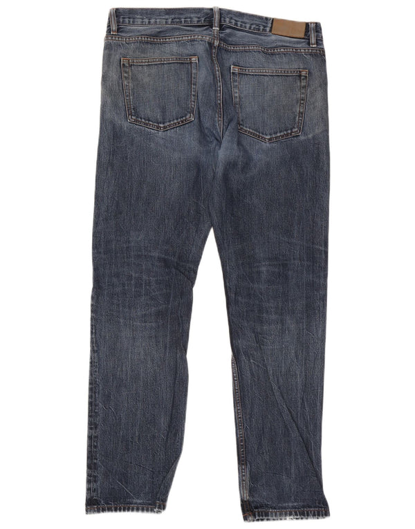 Jeans retos masculinos Reiss W36 L31 algodão azul