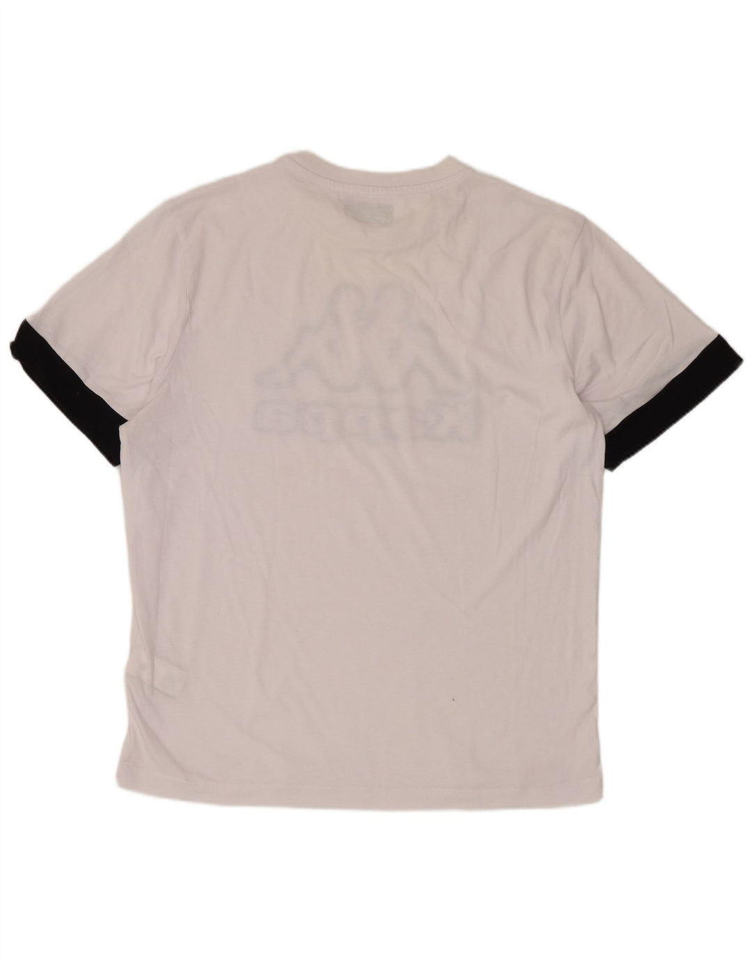 Camiseta gráfica masculina Kappa Top médio algodão branco