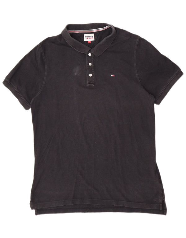 Camisa polo masculina Tommy Hilfiger 2XL algodão preto