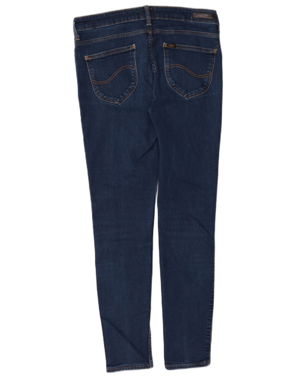 Lee Womens Scarlett Skinny Jeans W31 L31 Azul Algodão
